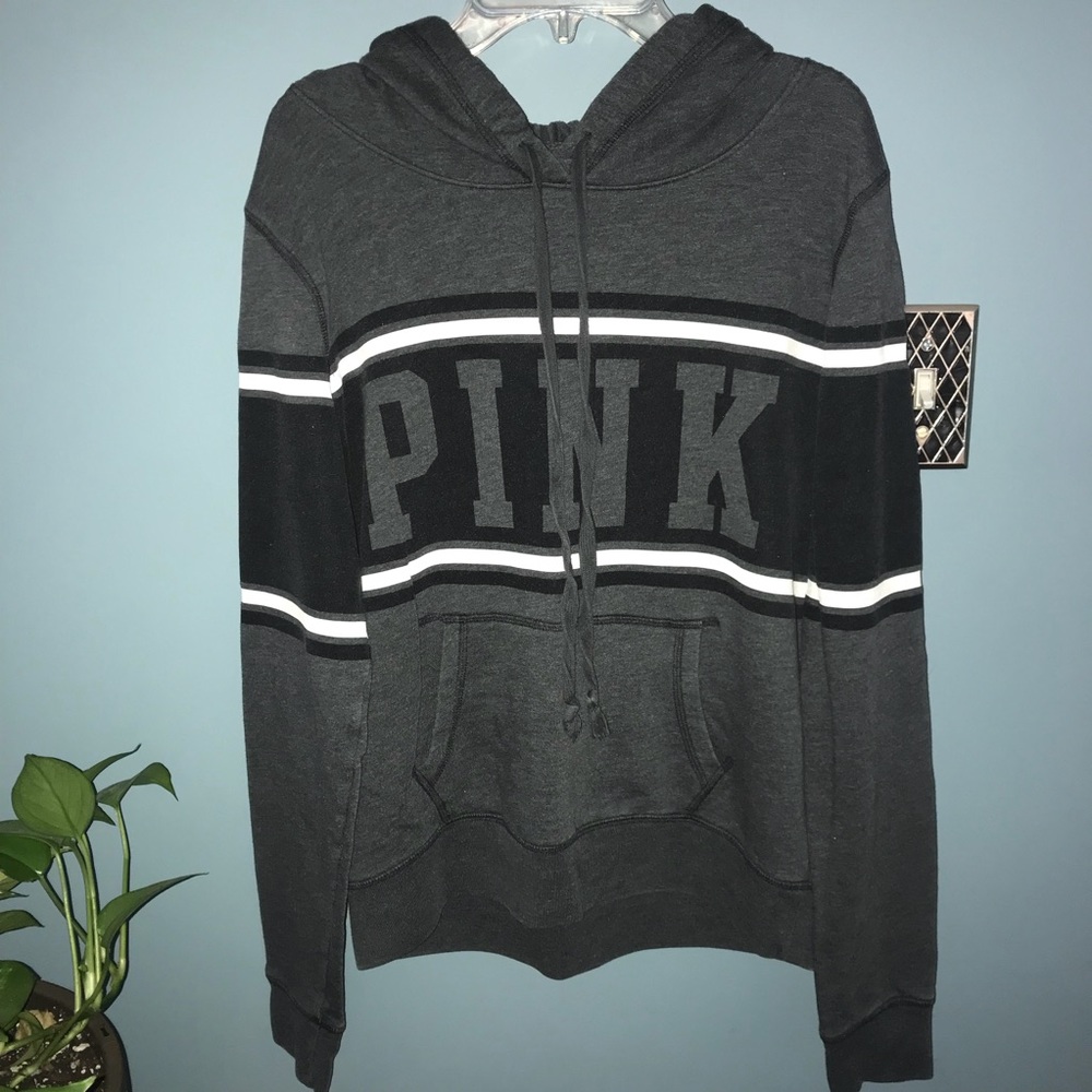 VS PINK gray hoodie